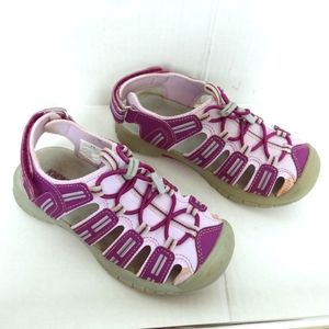Khombu Sandy Purple Sport Closed Toe Water Sandals Shoes Little Girl's Size 13